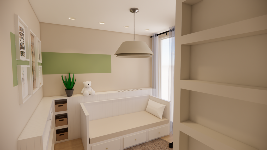 3D model of bedroom